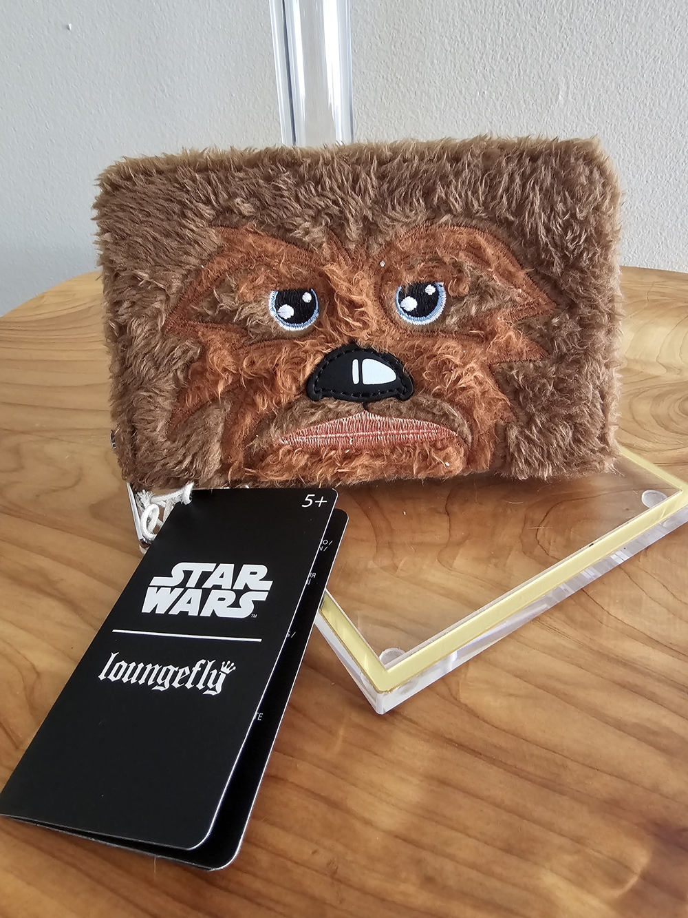 Loungefly Star Wars Chewbacca Plush Zip Wallet - Brown - Picture 2 of 6